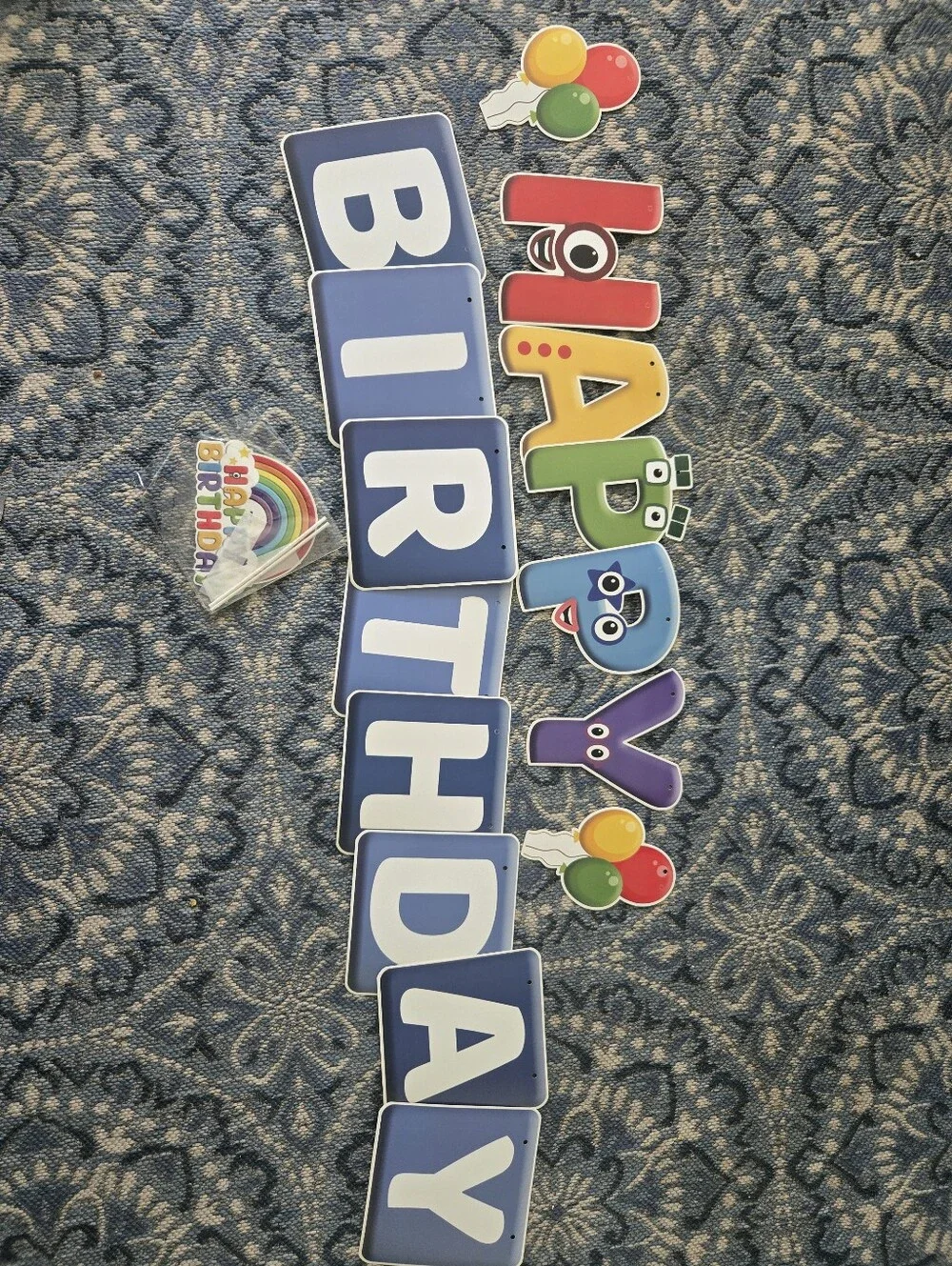 Happy Birthday Kids Party Backdrop - Multicolor